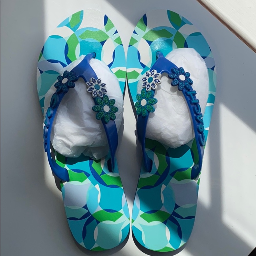 Coach flip flops